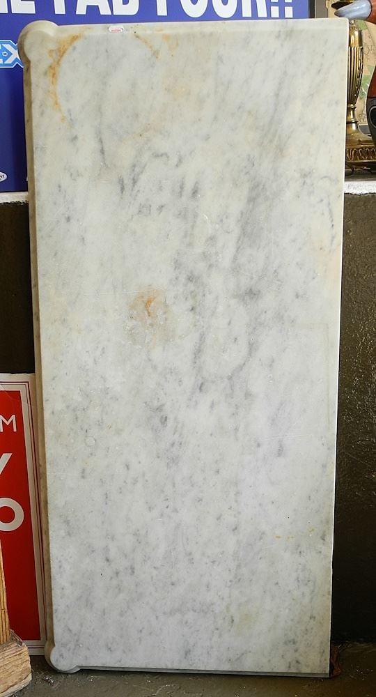 Marble Slab, 40 3/4" x 18 1/2" (no base).: Marble Slab, 40 3/4" x 18 1/2" (no base).