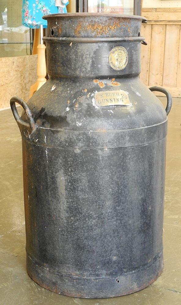"The Baltic" Milk Canister, Sydney Australia, 26"h.: "The Baltic" Milk Canister, Sydney Australia, 26"h.