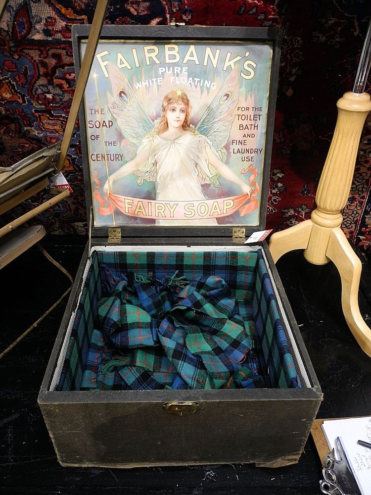 Fairy Soap Salesman's Box, 8 1/2" x 16 1/4" x 17 1/4".: Fairy Soap Salesman's Box, 8 1/2" x 16 1/4" x 17 1/4".
