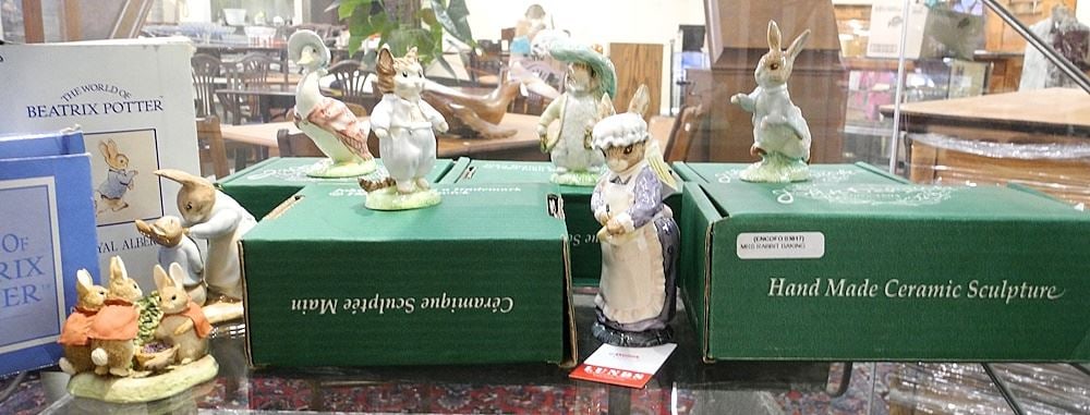 Collection of Royal Beswick & Other Beatrix Potter Figurines, 5+2 Pces., with Boxes.: Collection of Royal Beswick & Other Beatrix Potter Figurines, 5+2 Pces., with Boxes.
