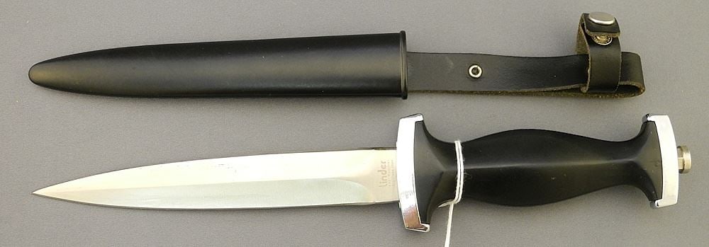 Linder WW2-Style Dagger & Sheath, 11 1/4"L, NO EXPORT. (1 of 3)