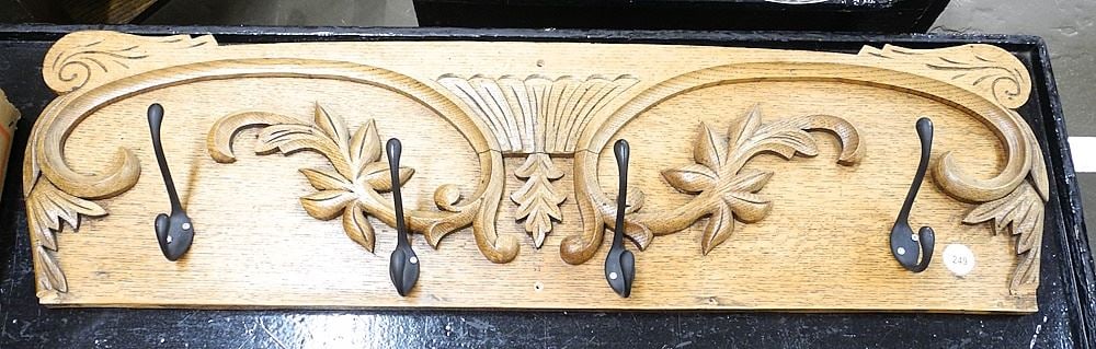 Canadiana Coat Rack Conversion, 38 1/2"w.: Canadiana Coat Rack Conversion, 38 1/2"w.