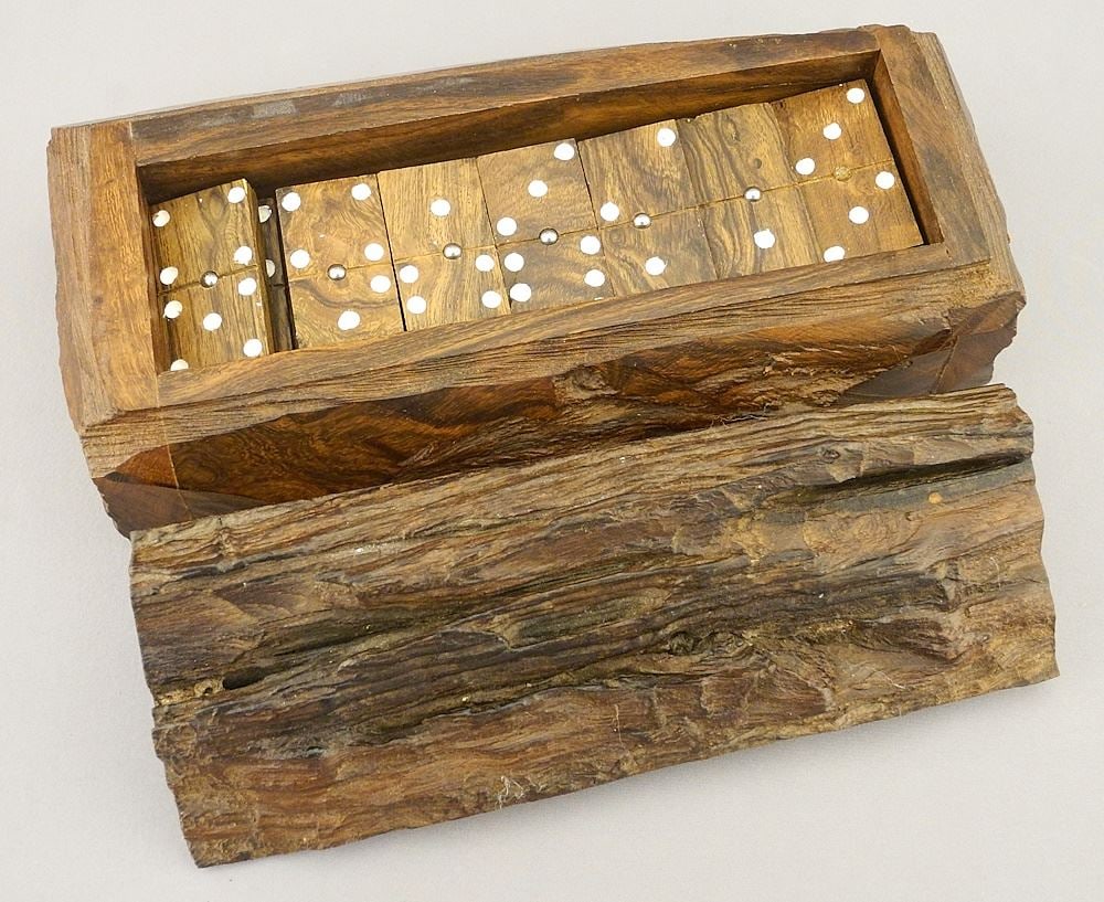 Ironwood Dominoes Set in Box, 8 7/8"w. (1 of 2)