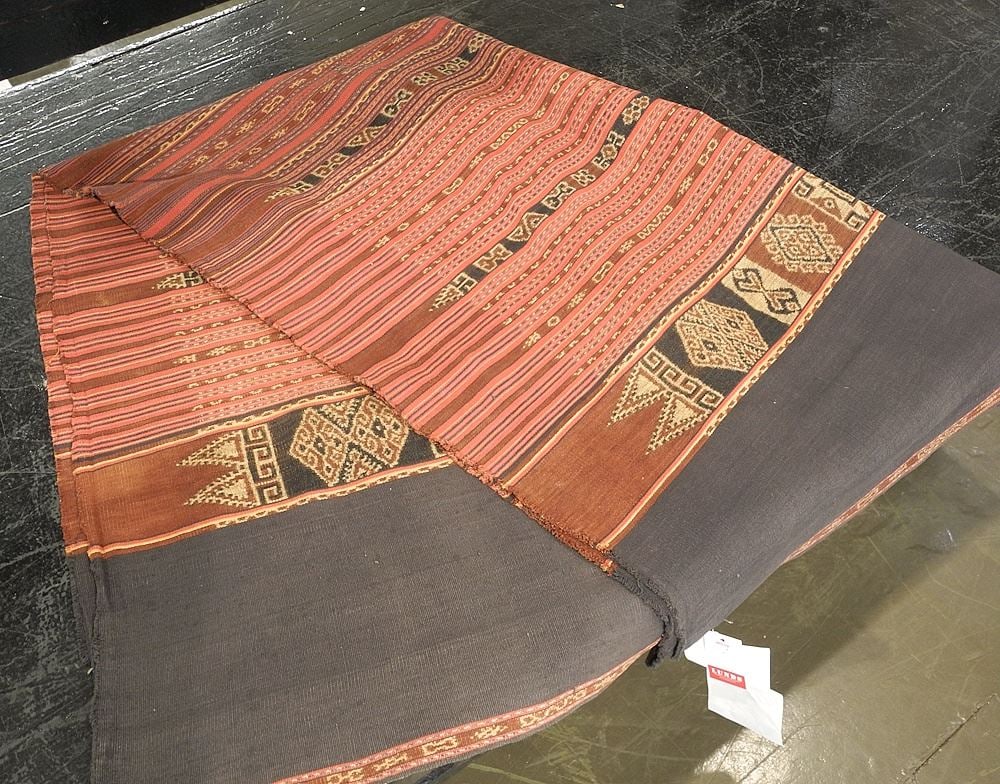 Double Ikat Fabric Panel Approx. 5'7" x 4'.: Double Ikat Fabric Panel Approx. 5'7" x 4'.