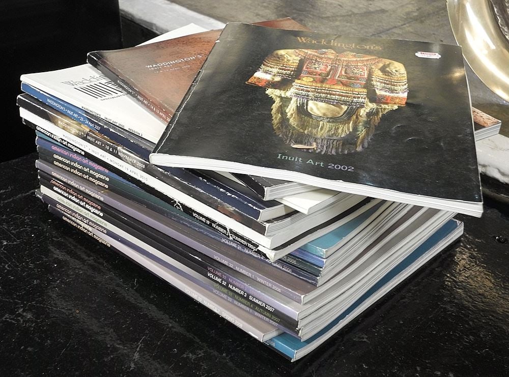 Collection of American Indian Art Magazines & Waddington's Catalogs.: Collection of American Indian Art Magazines & Waddington's Catalogs.