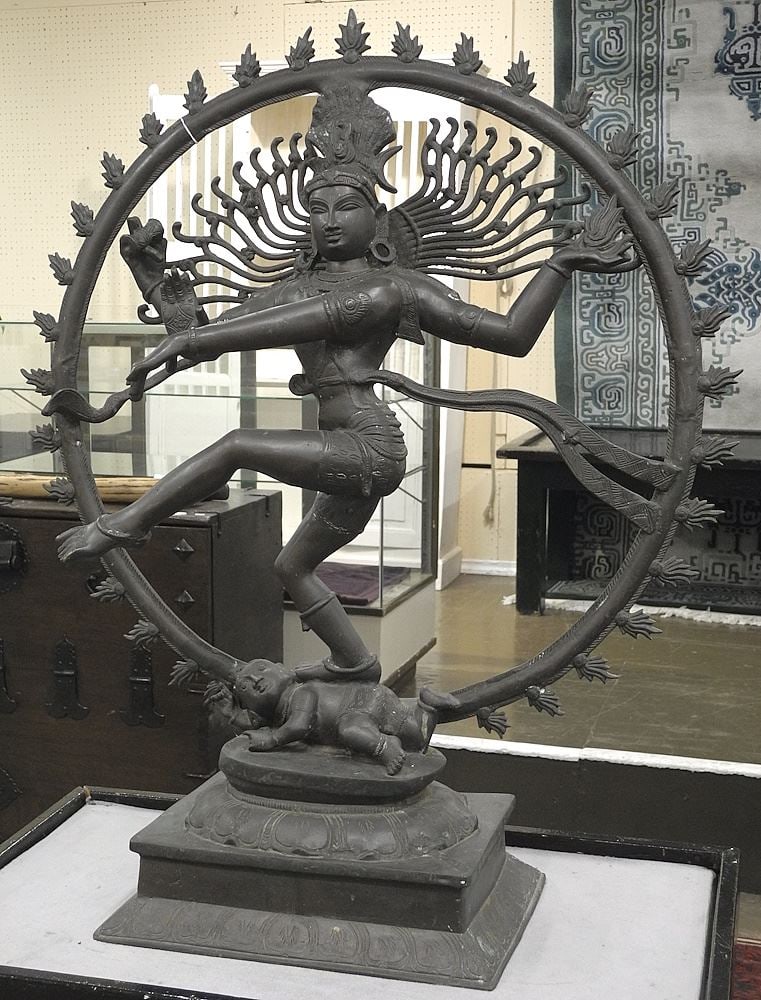 Cast Bronze Nataraja Statue, 36"h. (1 of 3)