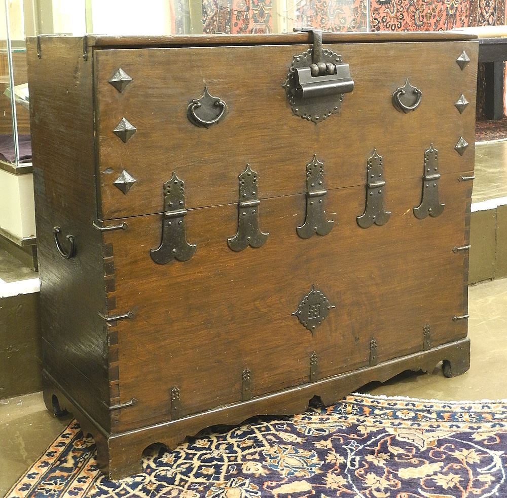 Korean Chest, 36" x 40 3/4" x 17 3/4". (1 of 2)