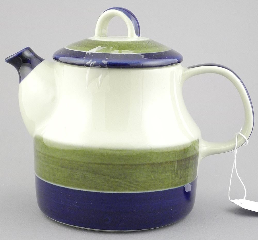 Rorstrand Sweden Teapot, Design: M. Westman, 6 7/8"h.: Rorstrand Sweden Teapot, Design: M. Westman, 6 7/8"h.