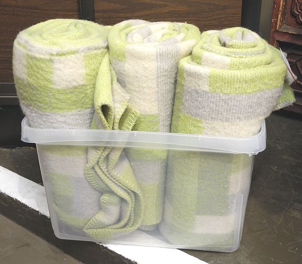 Collection of 3 Dutch Wool Blankets. (1 of 1)