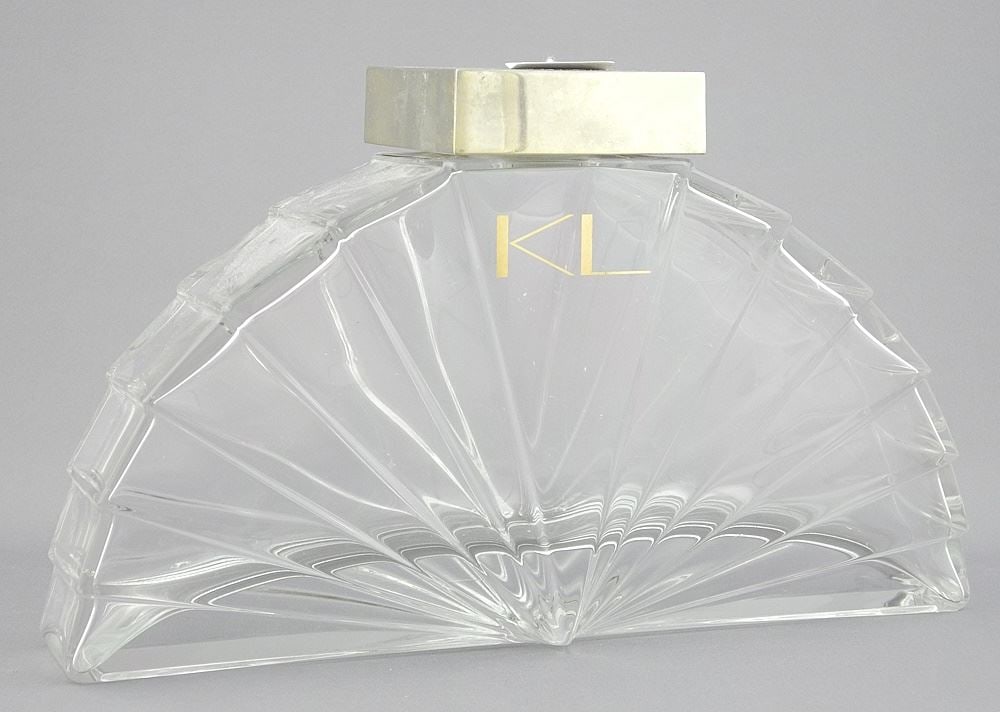 Karl Lager Feld "KL Factice Perfume" Bottle, 10 1/2"L x 6 1/4"H x 3"W. (1 of 1)
