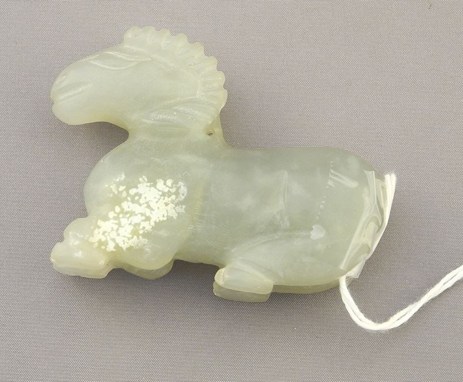 Carved Jade Ram.: Carved Jade Ram.