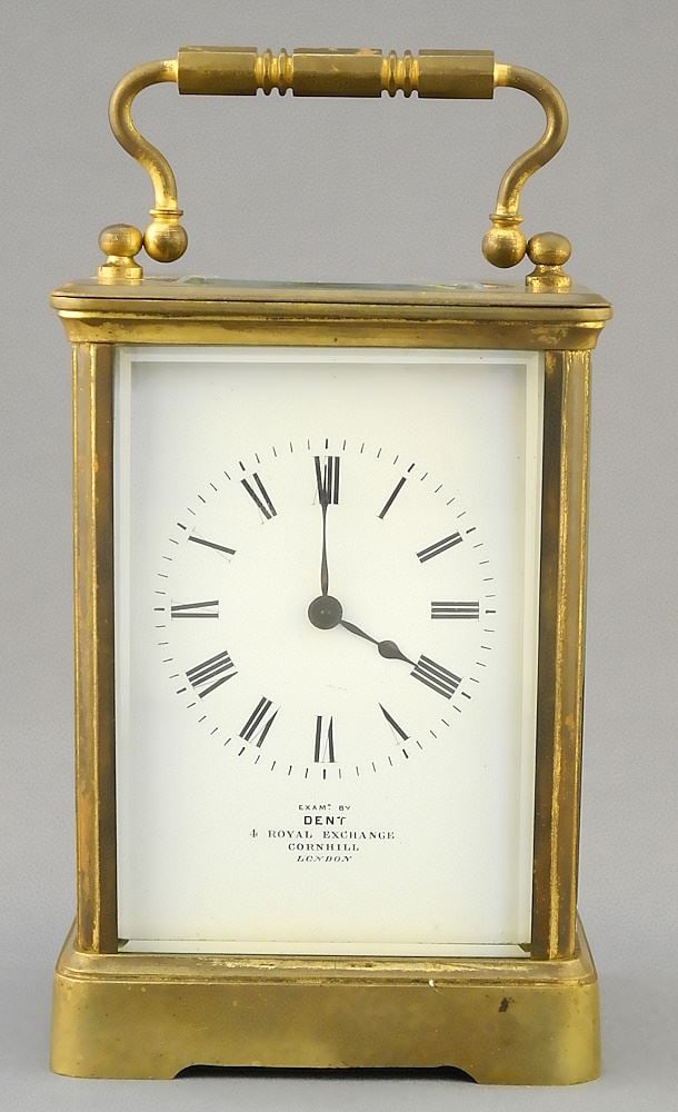 EGL Paris Carriage Clock Retailed By Dent - London, 5 1/8" h. (1 of 5)