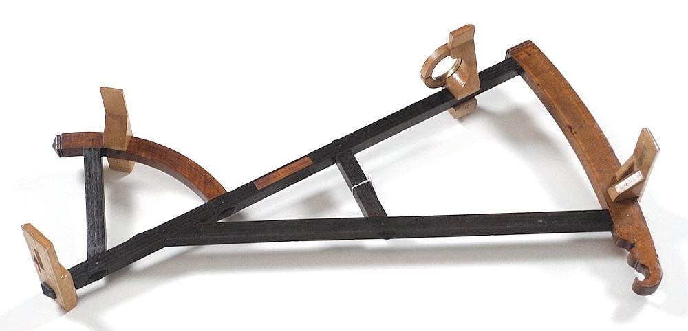 H. Gregory London Backstaff Navigational Instrument, 25" x 14" with Associated Literature (1 of 11)