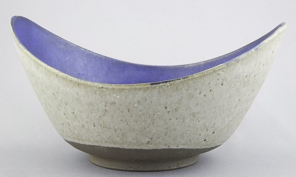 Thomas Toft Denmark Saddle-Shaped Bowl, Impressed 45, 10"w. (1 of 8)