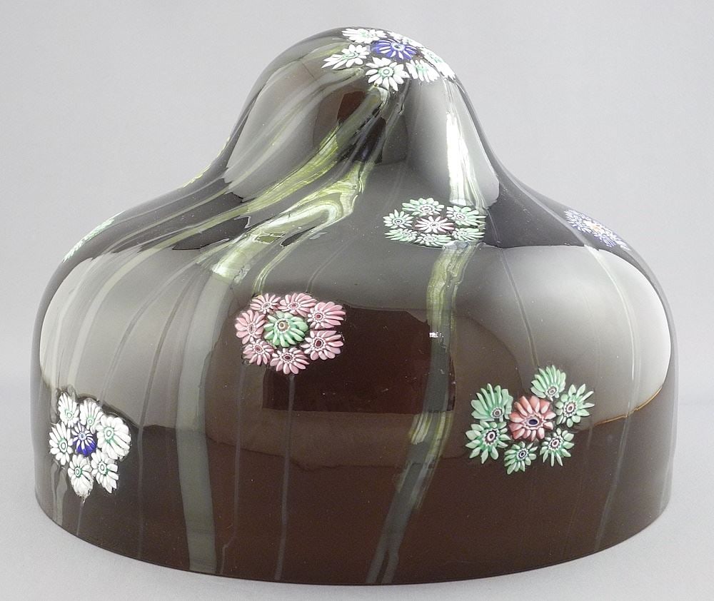 Mille Fleur Glass Lamp Shade, 7 1/2" x 11 1/8" Diameter.: Mille Fleur Glass Lamp Shade, 7 1/2" x 11 1/8" Diameter.