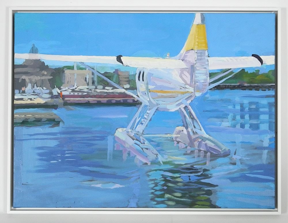 Oil on Canvas by G. Howarth, 18 1/8" x 24 1/8", "Float Plane, West Bay 8" (1 of 3)