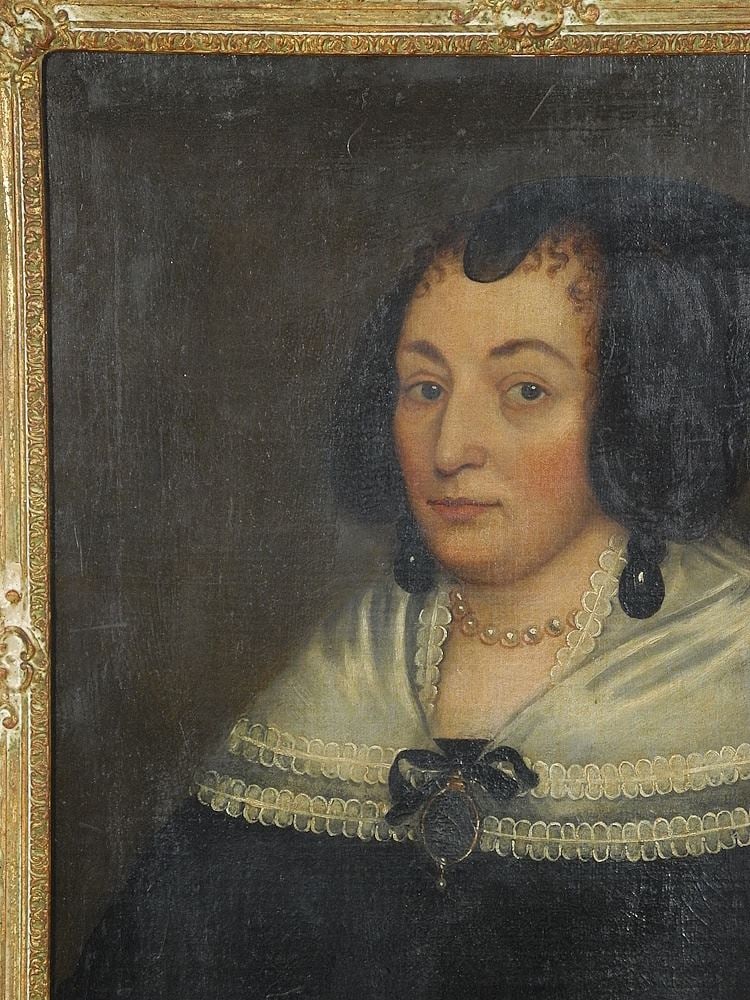 Dutch School 17th C., 24" x 20", "Portrait of a Lady". (1 of 12)