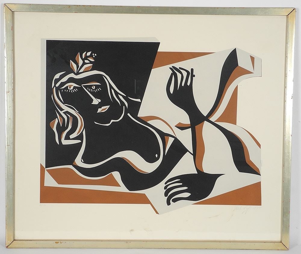 Serigraph signed Karl Spreitz 1975, 22 1/2" x 26 3/4", 'Monumentally Graceful'. (1 of 5)