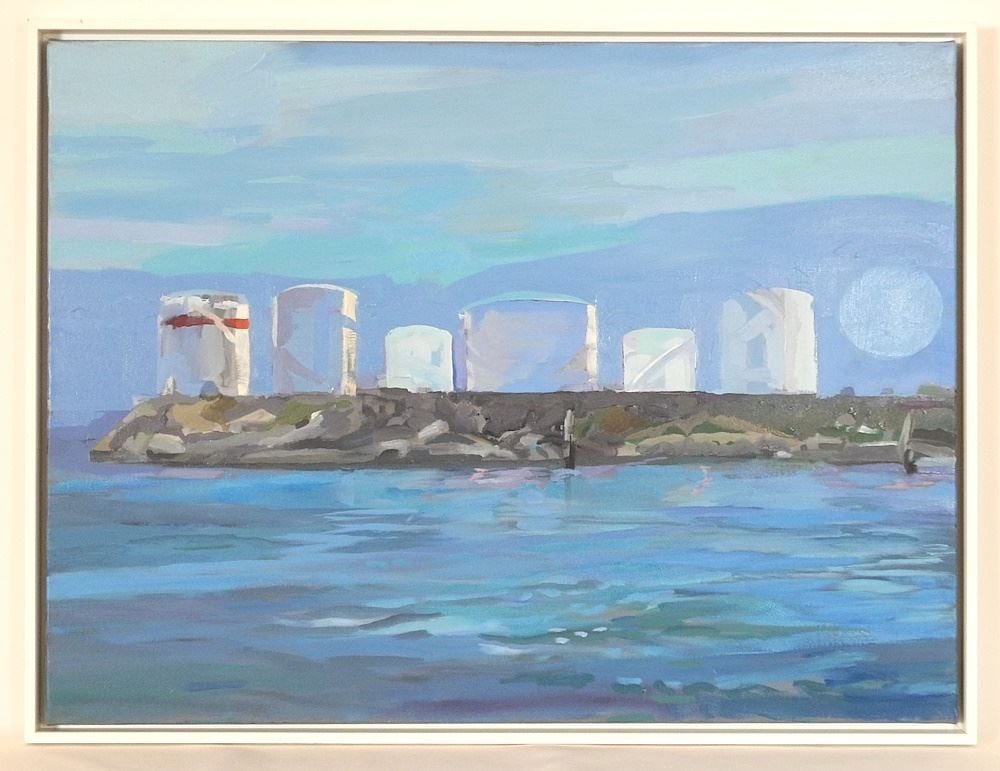 Oil on Canvas by Glenn Howarth, 18" x 24", "H H Tanks 12". (1 of 3)