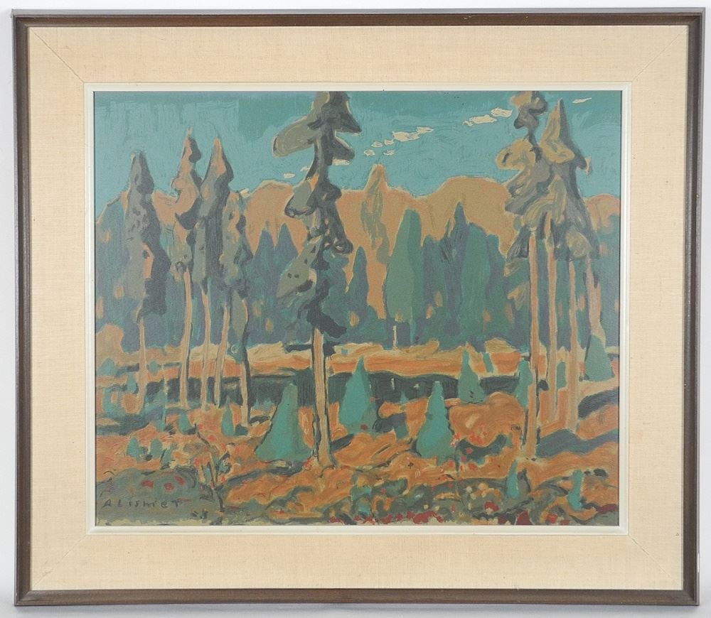 Serigraph After A. Lismer, 19 1/2" x 23 1/2", 'Sand Lake - Algoma'. (1 of 6)