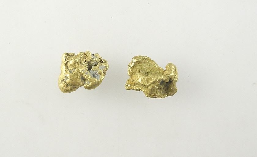 2 Gold Nuggets, TW 3.4 Grams. (1 of 2)
