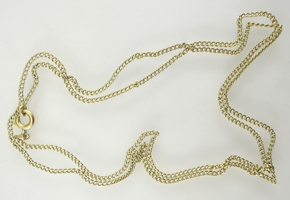 18K (marked 750) Gold Necklace, 22"L , 4.7g. (1 of 3)