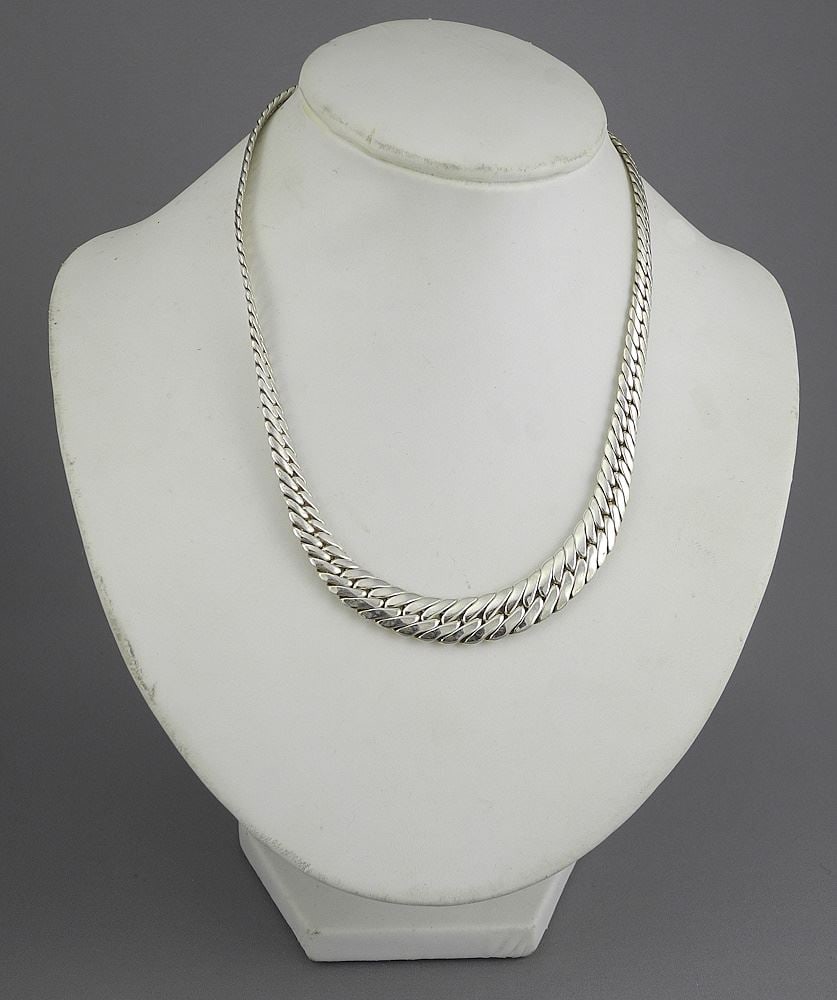 Sterling Link Necklace, 30"L, 45.13g (1 of 5)