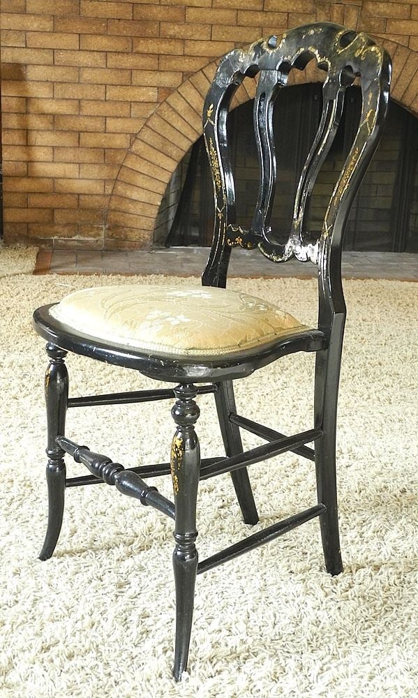 Victorian Ebonized Side Chair, (1 of 5)