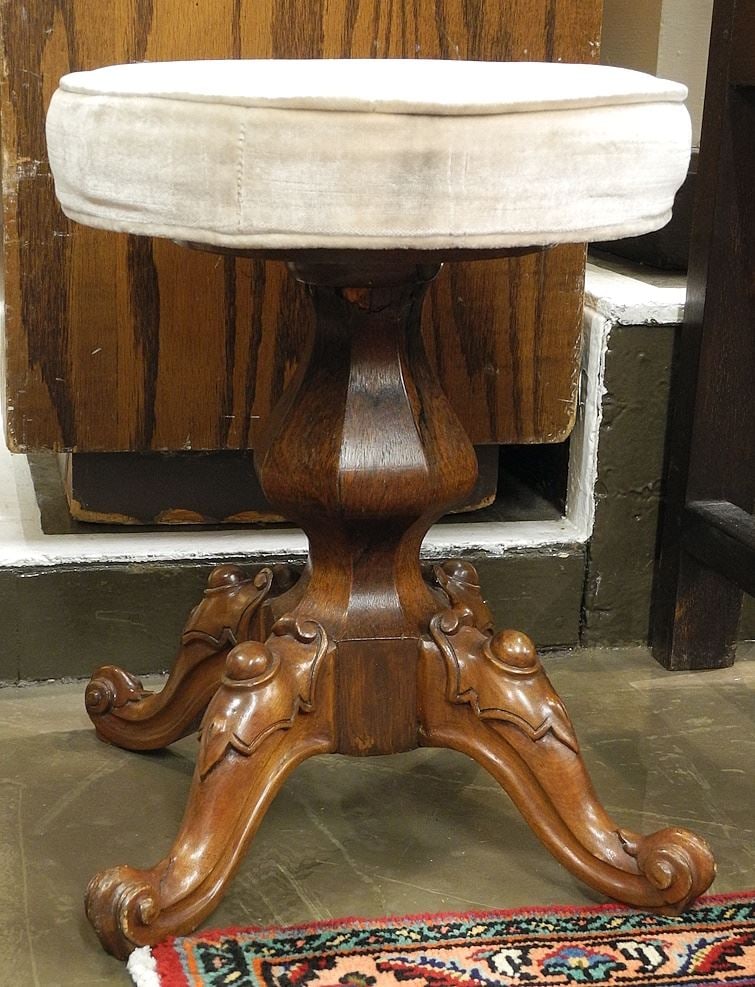 Mid 19th C. Stool, 18 1/2" (as found). - (1 of 1)