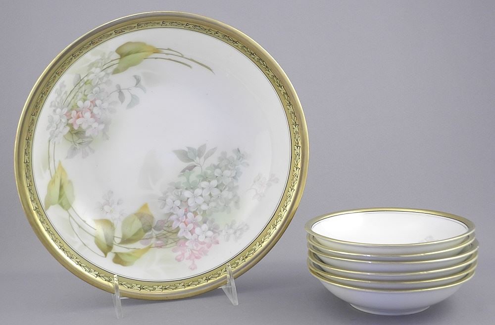 RS Germany Porcelain Fruit Set, 9 3/8" & 5 1/8" Diameter. (1 of 5)
