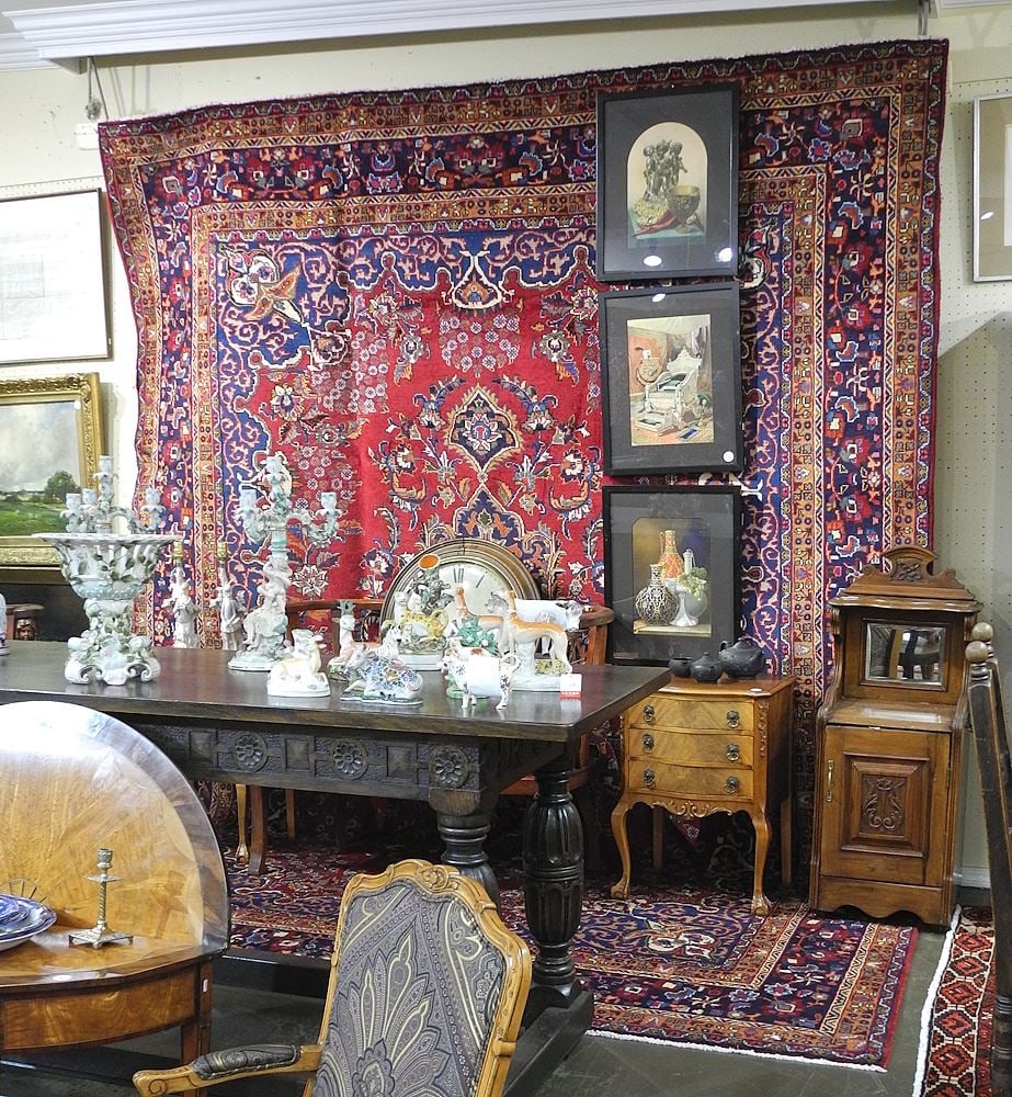 Hand Knotted Persian Carpet Approximately 13' x 9'4".: Hand Knotted Persian Carpet Approximately 13' x 9'4".