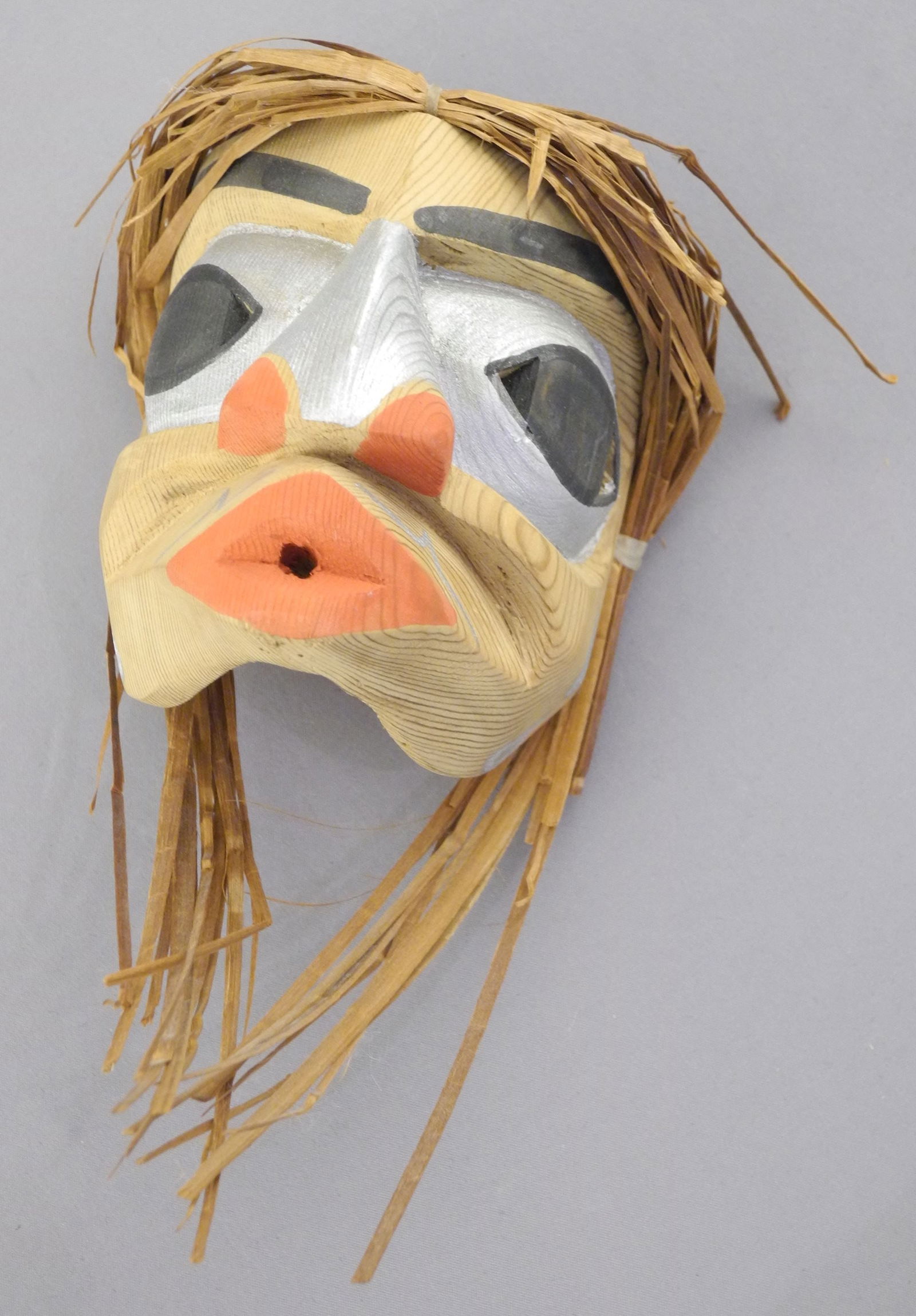 Kwagiulth Miniature "A Portrait" Mask signed Betty Joe, 3 1/8". - (1 of 3)