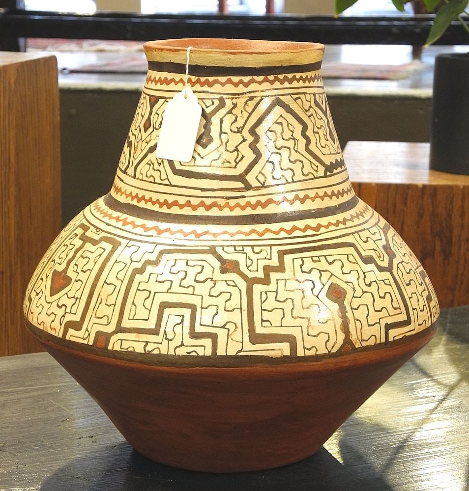 Peruvian Shipibo-Style Pot, 11 1/2"h (1 of 3)