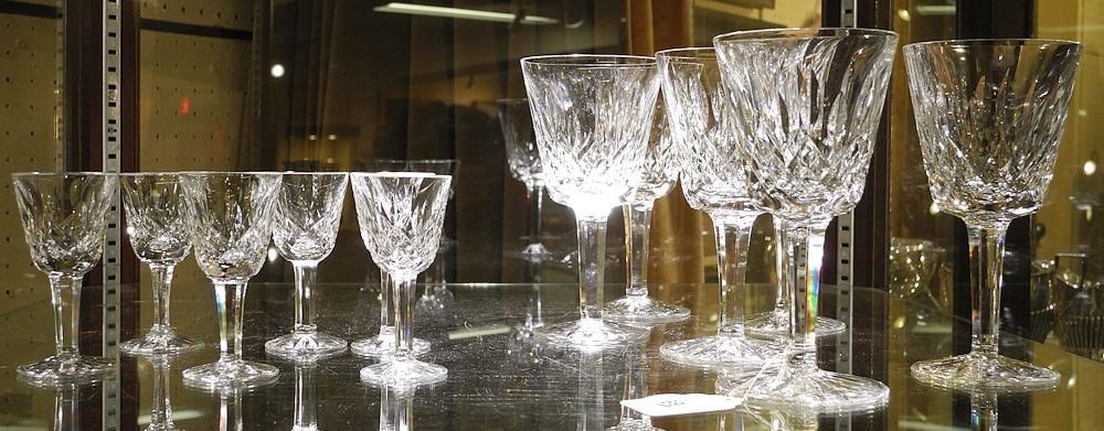 12 Waterford Lismore Stem Glasses in 2 Sizes, 5 7/8" & 3 1/2"h. (1 of 1)