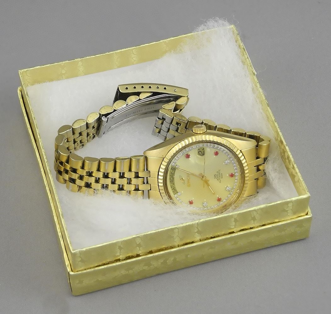Enicar 2169.51.31.25 Jewels Automatic Wrist Watch with Box.: Enicar 2169.51.31.25 Jewels Automatic Wrist Watch with Box.