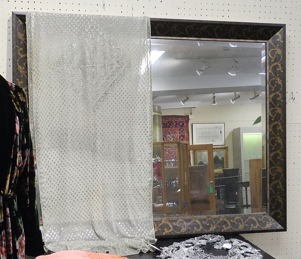 Bevelled Framed Mirror, 'Art in Motion', 36" x 46". (1 of 2)