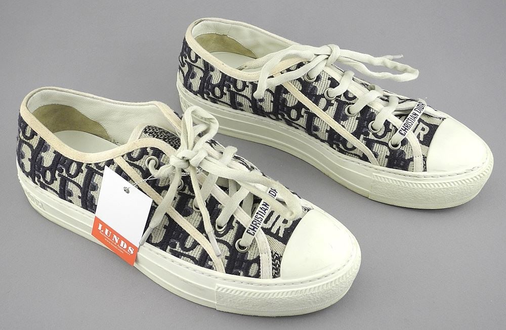 Pair of Christian Dior "Walk'n' Dior" Sneakers, Size 7 1/2.: Pair of Christian Dior "Walk'n' Dior" Sneakers, Size 7 1/2.