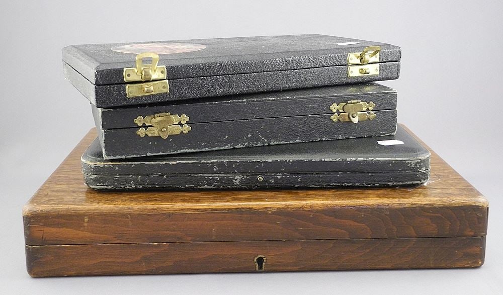 Four Cased Set of Flatware (some with Bands. (1 of 5)