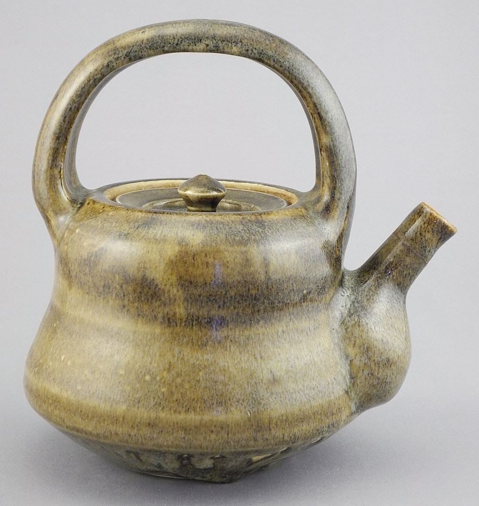 Fine Stoneware Teapot with Impressed Mark of Wayne Ngan, 7 5/8"h. (1 of 10)