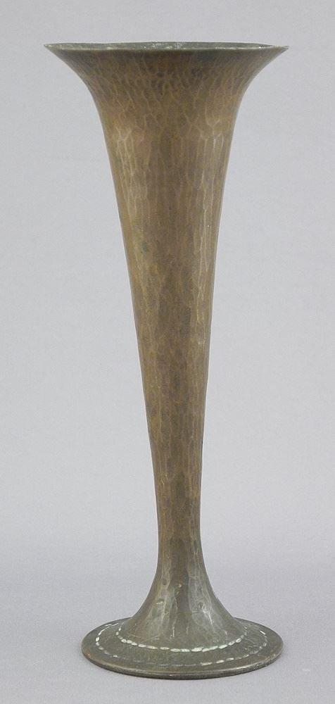 Dirk Van Erp Copper Vase, Base Marked, 6 1/8"h. (1 of 5)