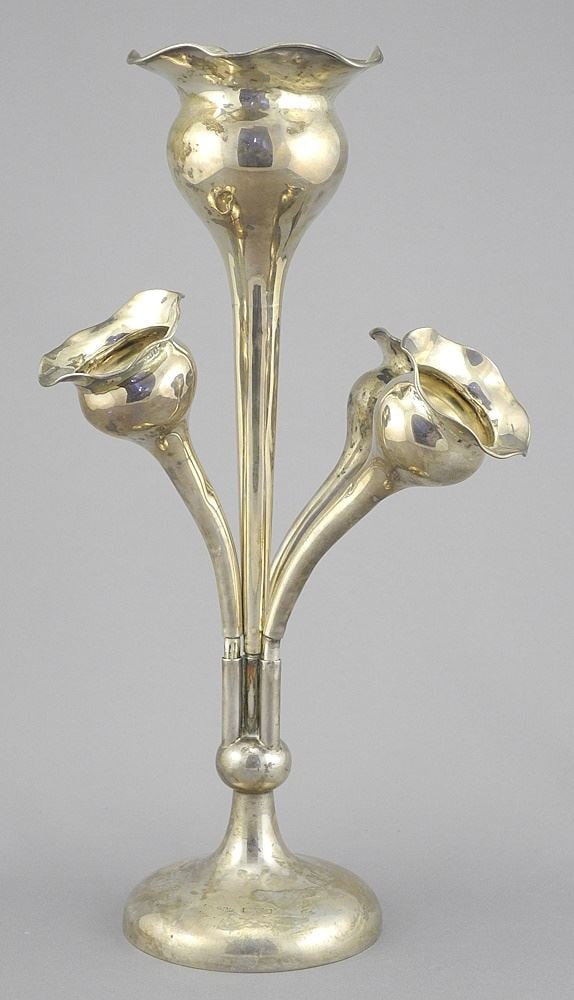Hallmarked Silver Epergne with Weighted Base, 10 3/4"h, TW 652g.: Hallmarked Silver Epergne with Weighted Base, 10 3/4"h, TW 652g.