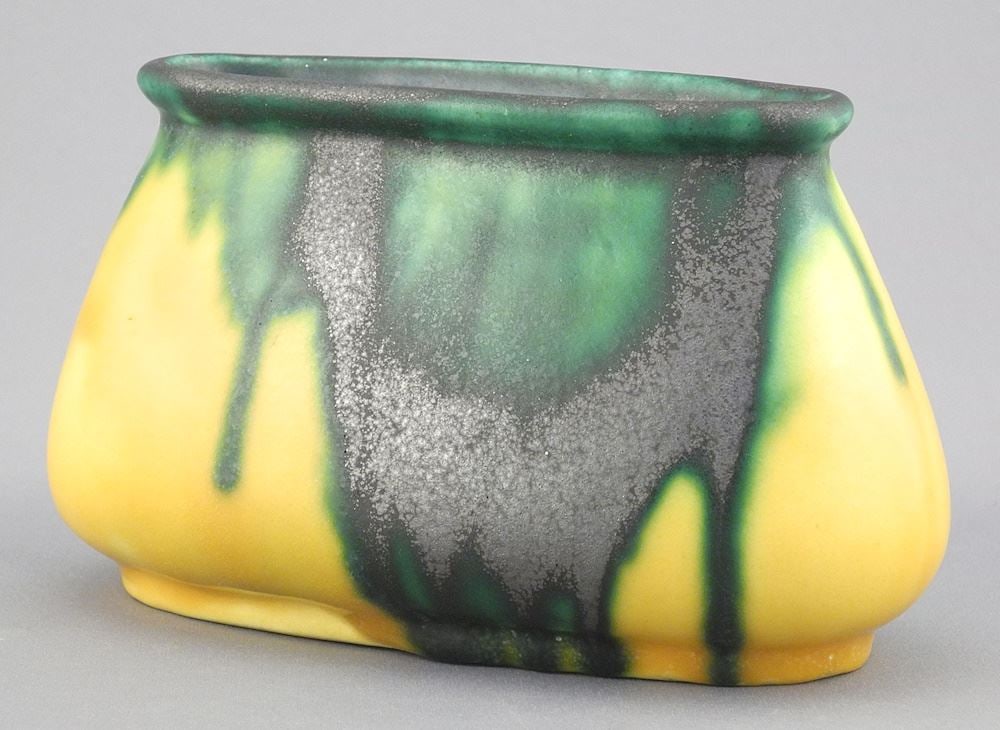 Louis Dage Pottery Vase signed L. Dage made in France, 6"W. (1 of 6)