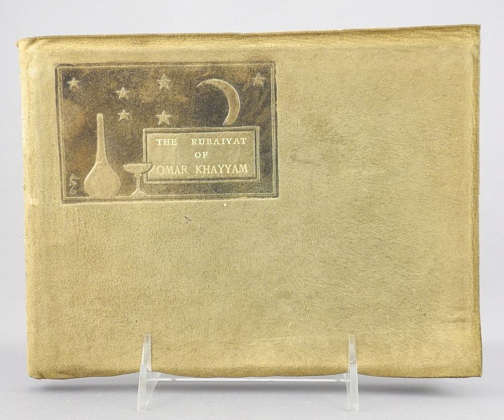 Book: Roycroft Shop "The Rubaiyat of Omar Khayyam" #73/920, signed by Elbert Hubbard. (1 of 9)
