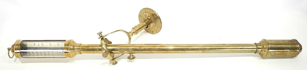 R.N. Desterro J.J.B.L.M. Lisbon Brass Gimballed Barometer, 37 1/2"h. (1 of 7)