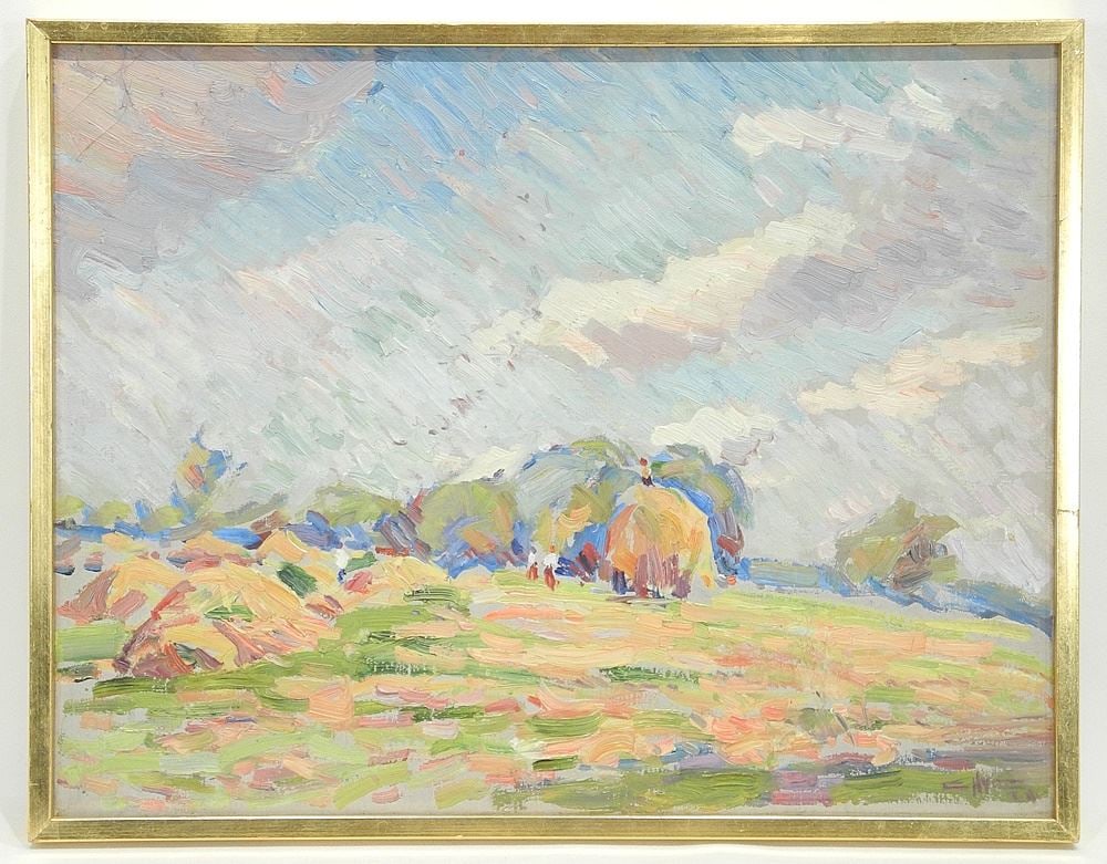 Oil on Canvas signed (Edgar Hewitt) Nye, 14" x 18", "Florence". (1 of 9)