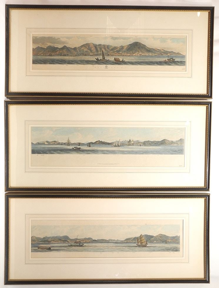 "Hydrographic Office of the Admiralty", 3 Views of Hong Kong, Various Artists. (1 of 10)