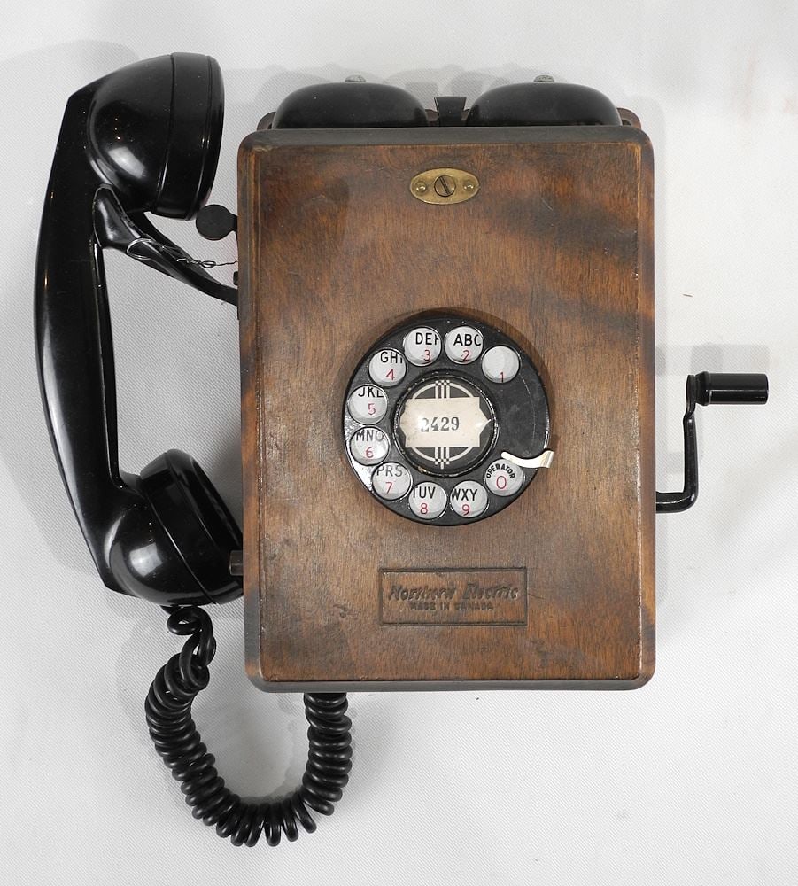 Northern Electric Wall Mounted Telephone. (1 of 2)