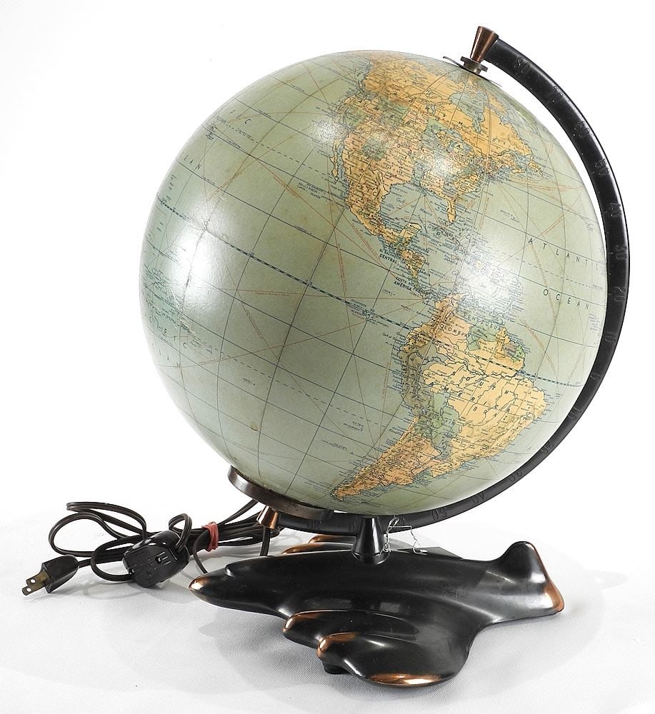 Weber Costello Co. "The Internationalist" 12" Political Globe. (1 of 3)