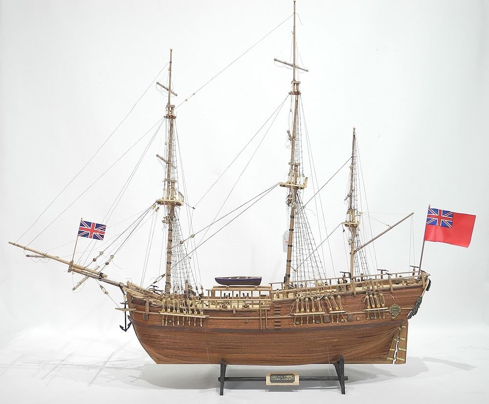 Ships Model: "HMS Endeavour", 33". (1 of 2)