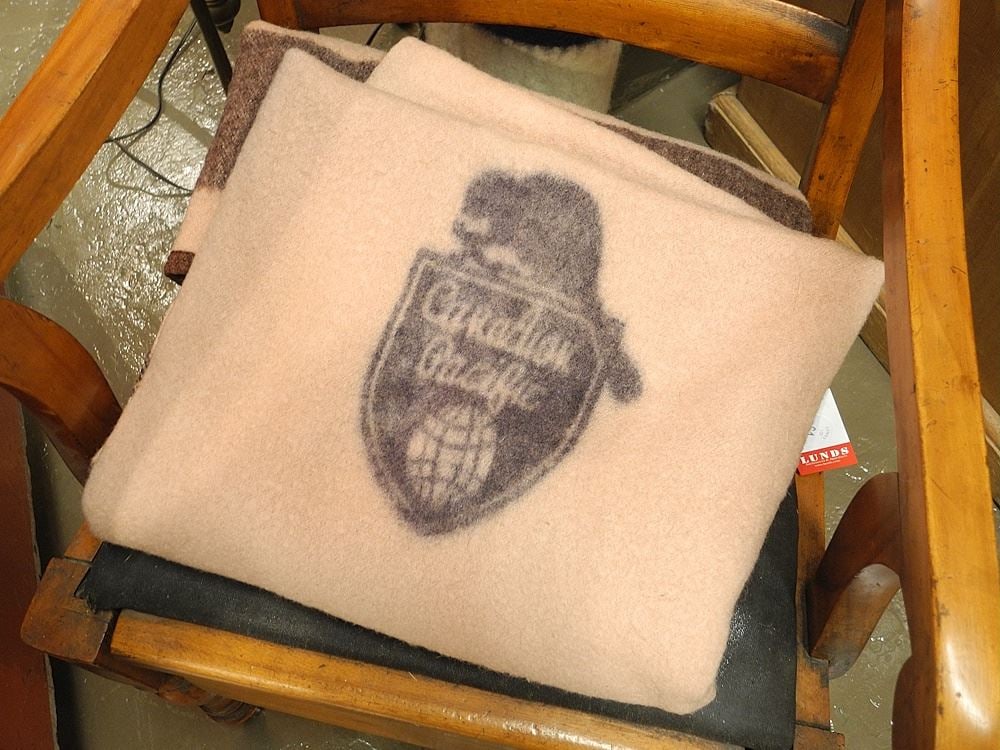 Canadian Pacific Blanket Approx. 64" x 46".: Canadian Pacific Blanket Approx. 64" x 46".